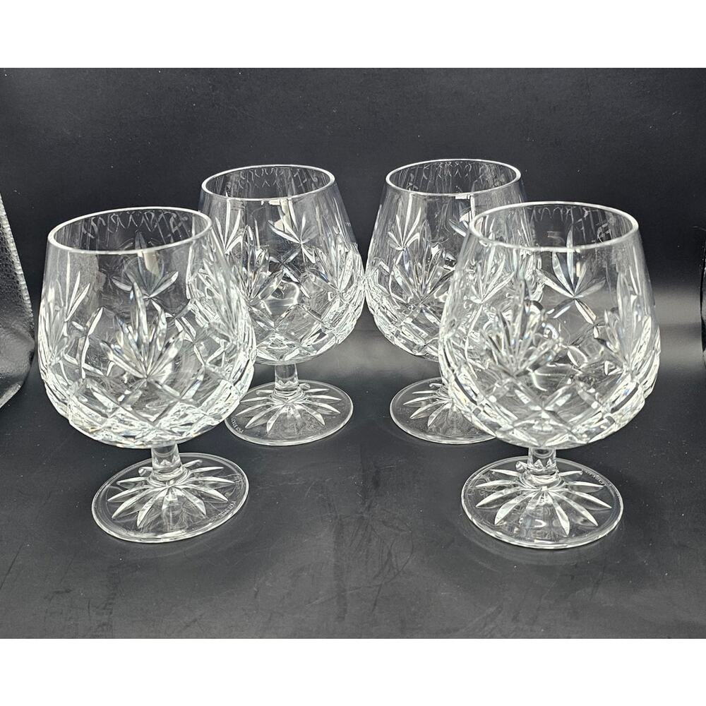 Vintage Lenox Charleston Crystal Brandy Glasses Set of 4
